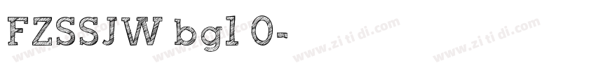 FZSSJW bg1 0字体转换